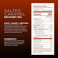 Tailwind Nutrition Recovery Mix, 20 Grams Complete Protein, Carbohydrates, and Electrolytes Powder Drink Mix for Post-Workout, Free of Gluten, Soy, and Dairy, Vegan, 20 Servings, Salted Caramel