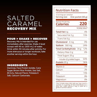 Tailwind Nutrition Recovery Mix, 20 Grams Complete Protein, Carbohydrates, and Electrolytes Powder Drink Mix for Post-Workout, Free of Gluten, Soy, and Dairy, Vegan, 12 Servings, Salted Caramel