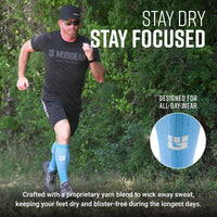 Tall Compression Socks (Neon Blue)