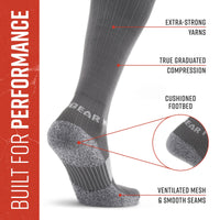 Tall Compression Socks (Gray/Gray)
