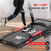Treadmill with 15% Auto Incline, 300 LBS Capacity and 10 MPH Max Speed, 4.0HP Folding Treadmills for Home Features 18'' x 50'' Belt, Bluetooth, APP, 64 Preset Programs and 3 Countdown Modes
