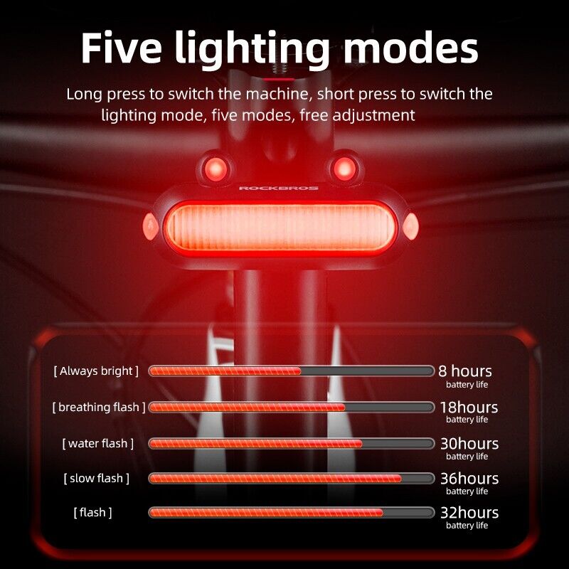 ROCKBROS Frog Style Bike Tail Light
