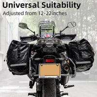 Waterproof Motorcycle Saddle Bags Durable Removable 60L(Pair)