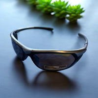 Mountain Shades Rotor Sunglasses, Silver / Black with Brown Lenses