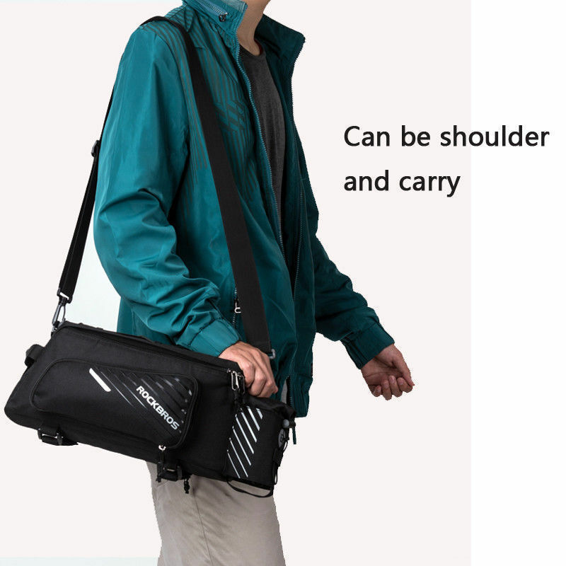 Pro Bicycle Rear Rack Bag with Extra Pockets