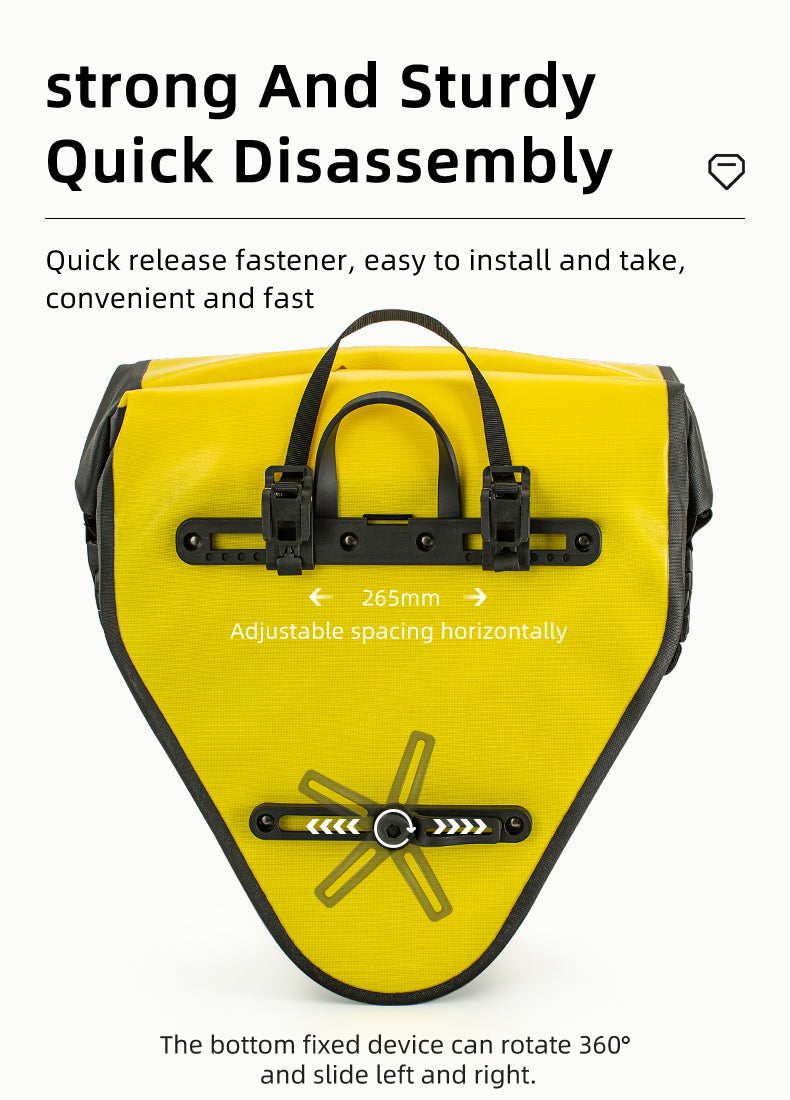 ROCKBROS Large Triangle Bicycle Saddlebag in Yellow