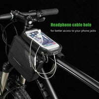 ROCKBROS 6.0" Bike Phone Holder Bag - Durable, Touchscreen, Large Capacity
