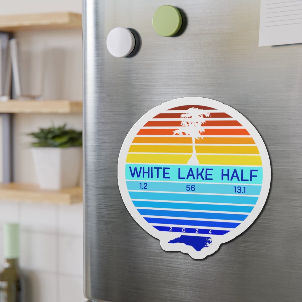 White Lake Half Magnets