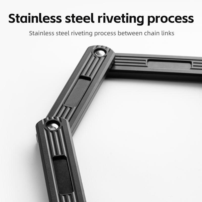 ROCKBROS MTB Road Bike Lock Key Folding Lock E-Bike Motorcycle Steel Lock Portable Antirust Anti-theft