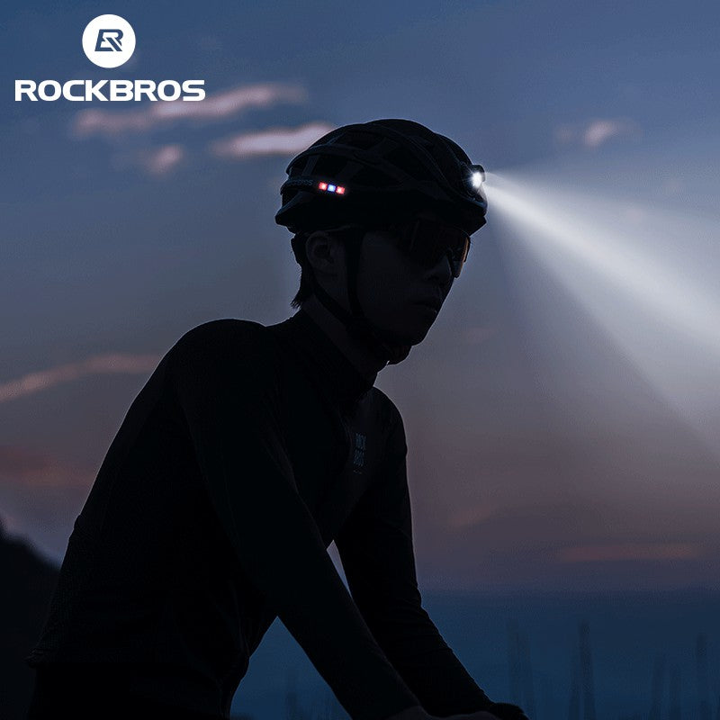 ROCKBROS Cycling Light Helmet 3Modes Bike Ultralight Helmet Electric USB