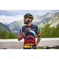 Nalini STRIPES Men's Cycling Jersey (Black/Multi) M, XL, 3XL
