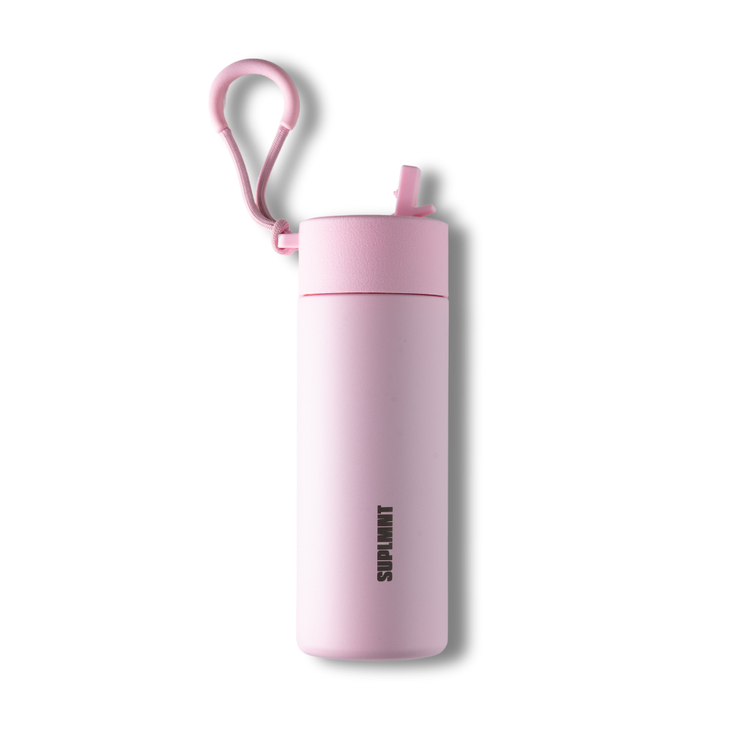 24 oz Water Bottle with Straw Lid