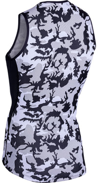 CAMU Tank Cycling Sleeveless Base Layer - Camouflage White/Black/Grey S, M, L, XL, 2XL