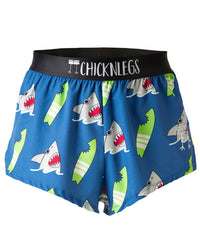 Men's Blue Sharks 2" Half Split Shorts (XS, S, M, L, XL)
