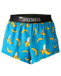 Men's Blue Bananas 2" Half Split Shorts (XS, S, M, L, XL)