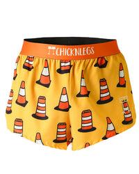 Men's Traffic Cones 2" Half Split Shorts (XS, S, M, L, XL)