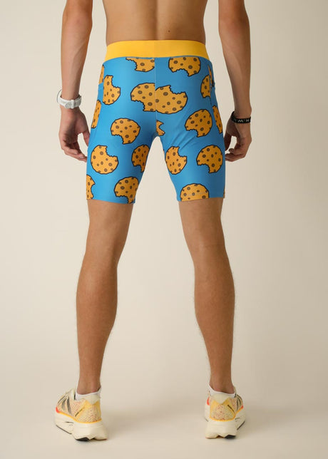 Men's Chocolate Chip Cookies 8" Half Tights (XS, S, M, L, XL)