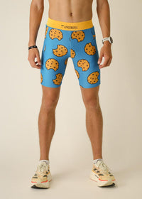 Men's Chocolate Chip Cookies 8" Half Tights (XS, S, M, L, XL)