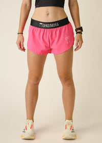 Women's Neon Pink 1.5" Split Shorts (XXS-XL)