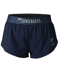 Women's Navy Blue 1.5" Split Shorts