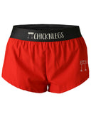 Women's Red 1.5" Split Shorts