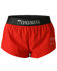 Women's Red 1.5" Split Shorts