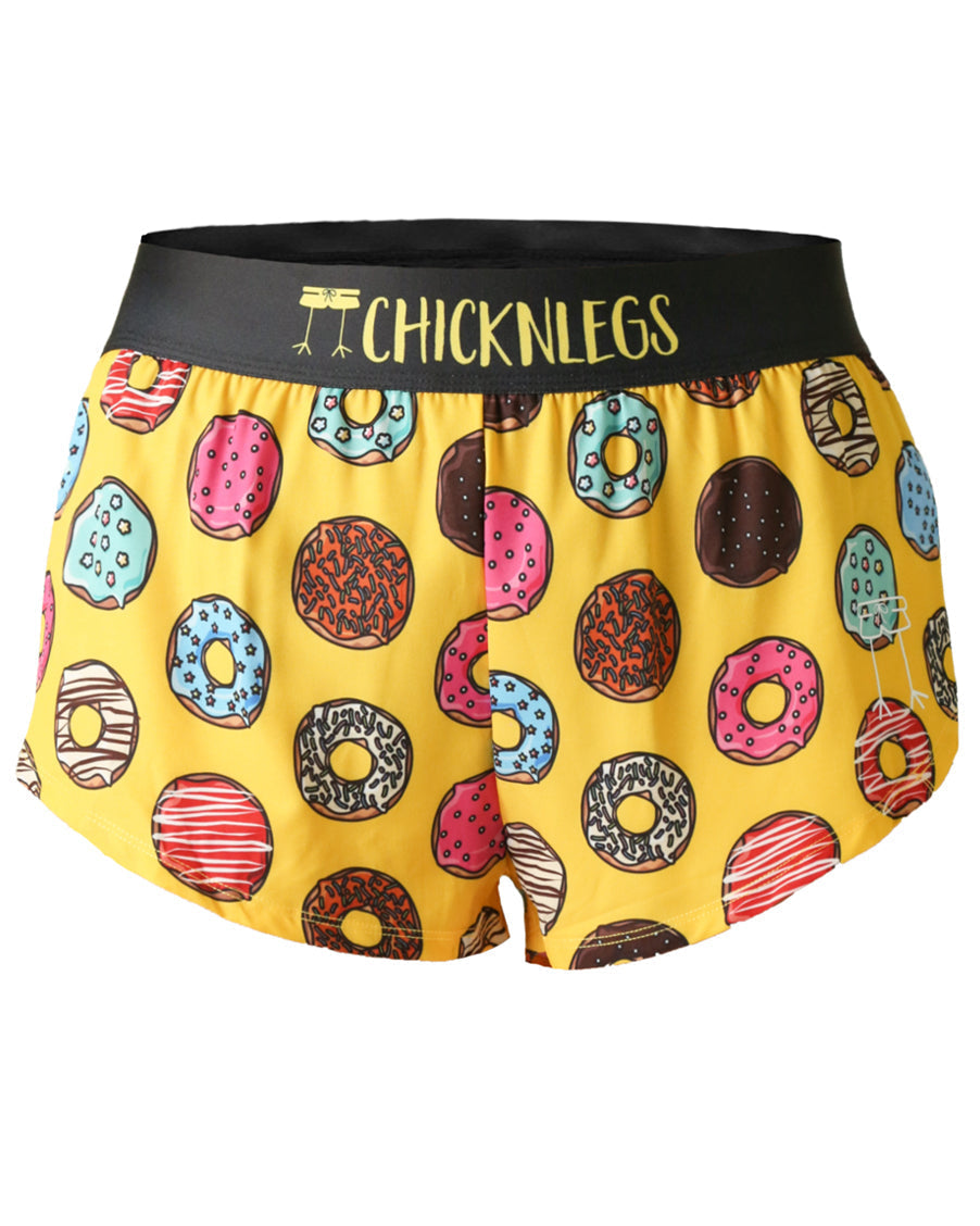 Women's Salty Donuts 1.5" Split Shorts (XXS XS S M L XL)