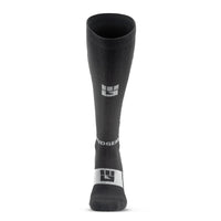 Tall Compression Merino Wool Socks (Black/Gray)