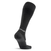 Tall Compression Merino Wool Socks (Black/Gray)