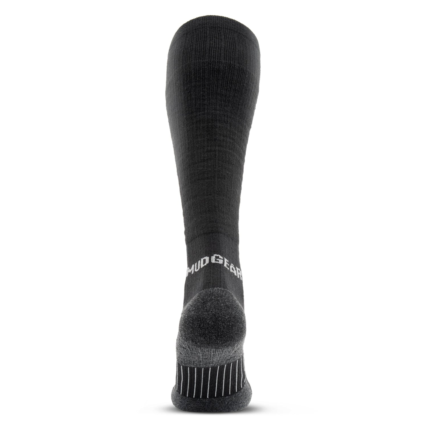 Tall Compression Merino Wool Socks (Black/Gray)