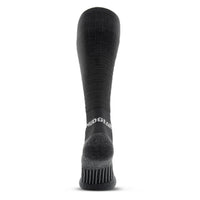 Tall Compression Merino Wool Socks (Black/Gray)