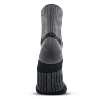 5" Crew Height Trail Running Sock (Gray/Black)