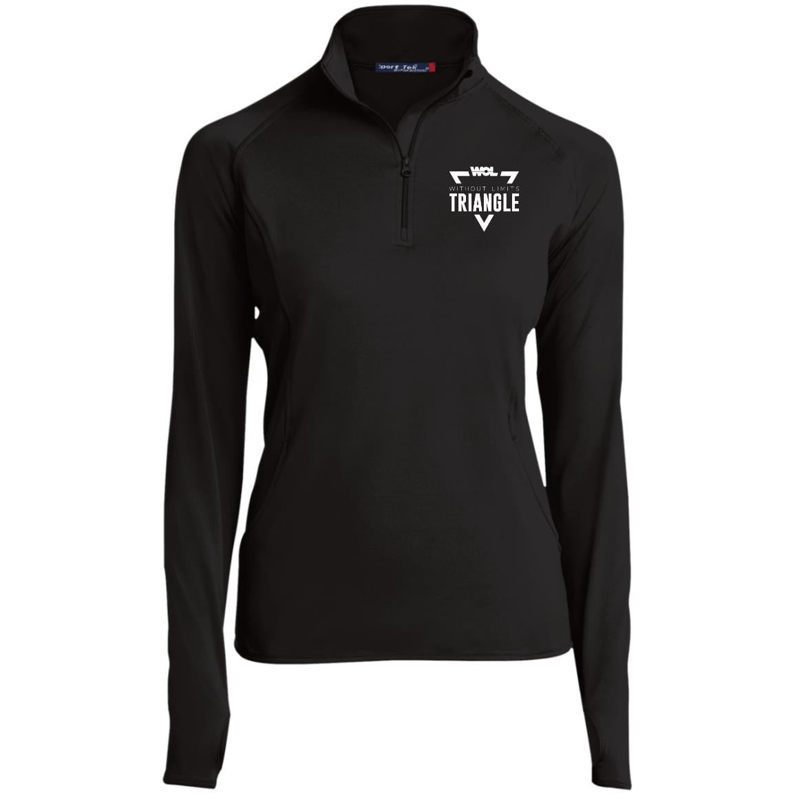 Ladies' 1/2 Zip Performance Pullover w/ Thumbholes