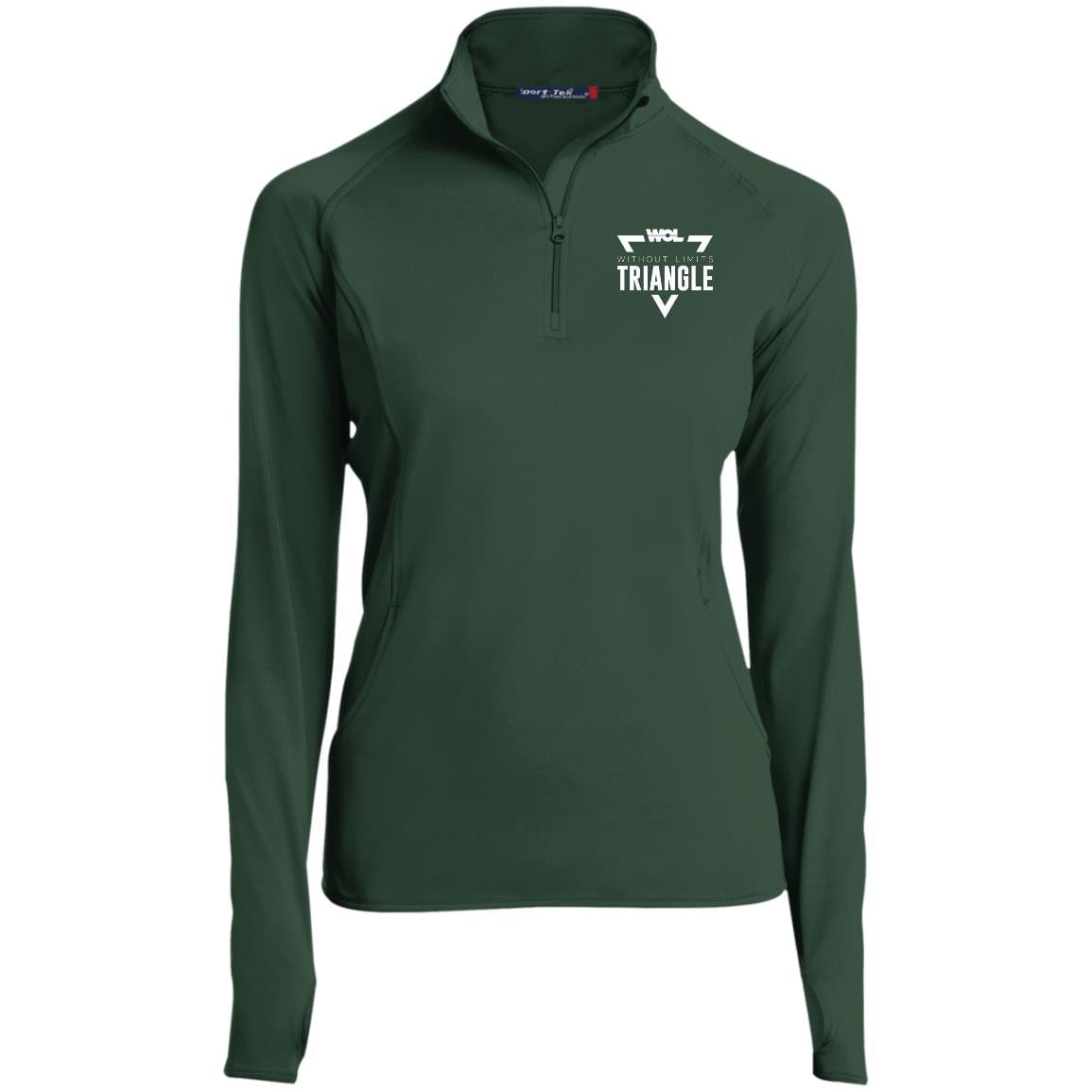 Ladies' 1/2 Zip Performance Pullover w/ Thumbholes