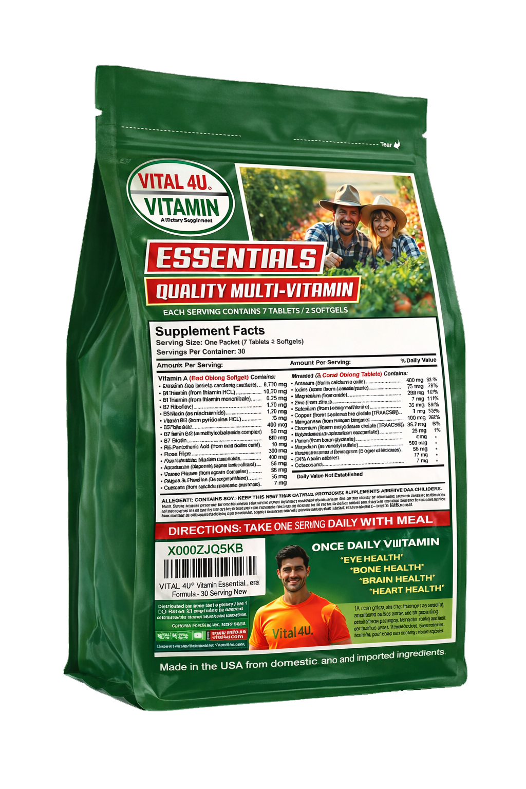 Vital 4U Essential 30-Day Multivitamin