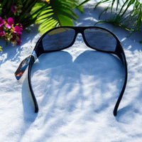 Mountain Shades Ergonomic Wrap Wind Sport Sunglasses - Boss Hog (Smoke Mirror)