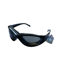 Mountain Shades Redline Sunglasses, Shiny Black with Smoke Lenses