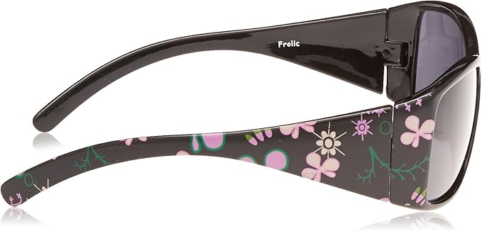 Mountain Shades Kids Frolic Sunglasses - Ages 6-9 (Black with Pink)
