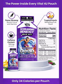 Screamin Energy Tropical Punch Sugar Free