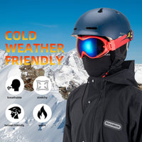 ROCKBROS Winter Ski Mask with Filter Pocket, Full Face Balaclava for Men Women