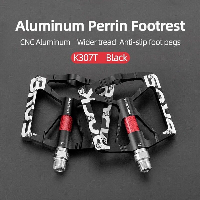 ROCKBROS Lightweight Flat Bike Pedals in Various Colours (Pair)
