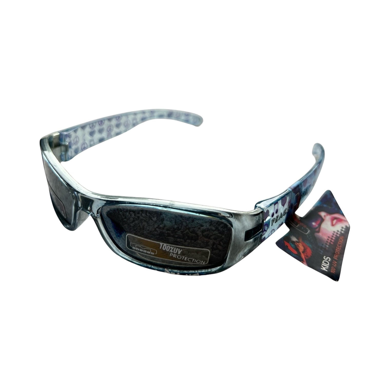 Mountain Shades Kids Jetpack Sunglasses - Ages 4-6 (Silver with Blue)