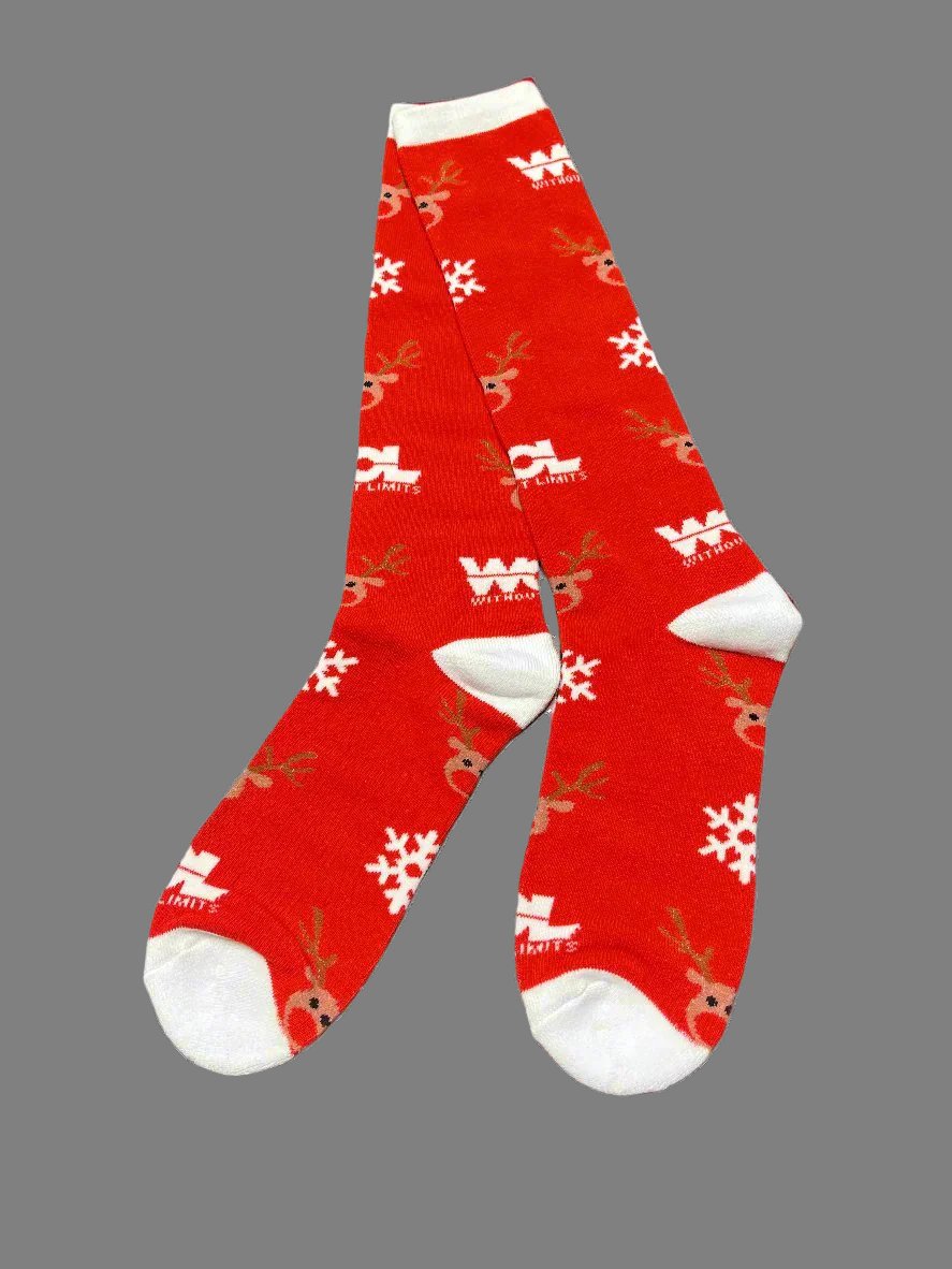 Without Limits Knee Length Holiday Socks