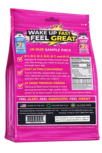 Liquid Energy Ginseng Sample Pack - 6 Pouches
