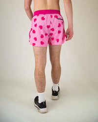 Men's Valentine's LUV POPS 4" Half Split Shorts (Pink)