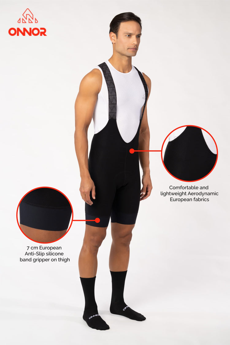 Men's Onyx Black Elite Cycling Bib