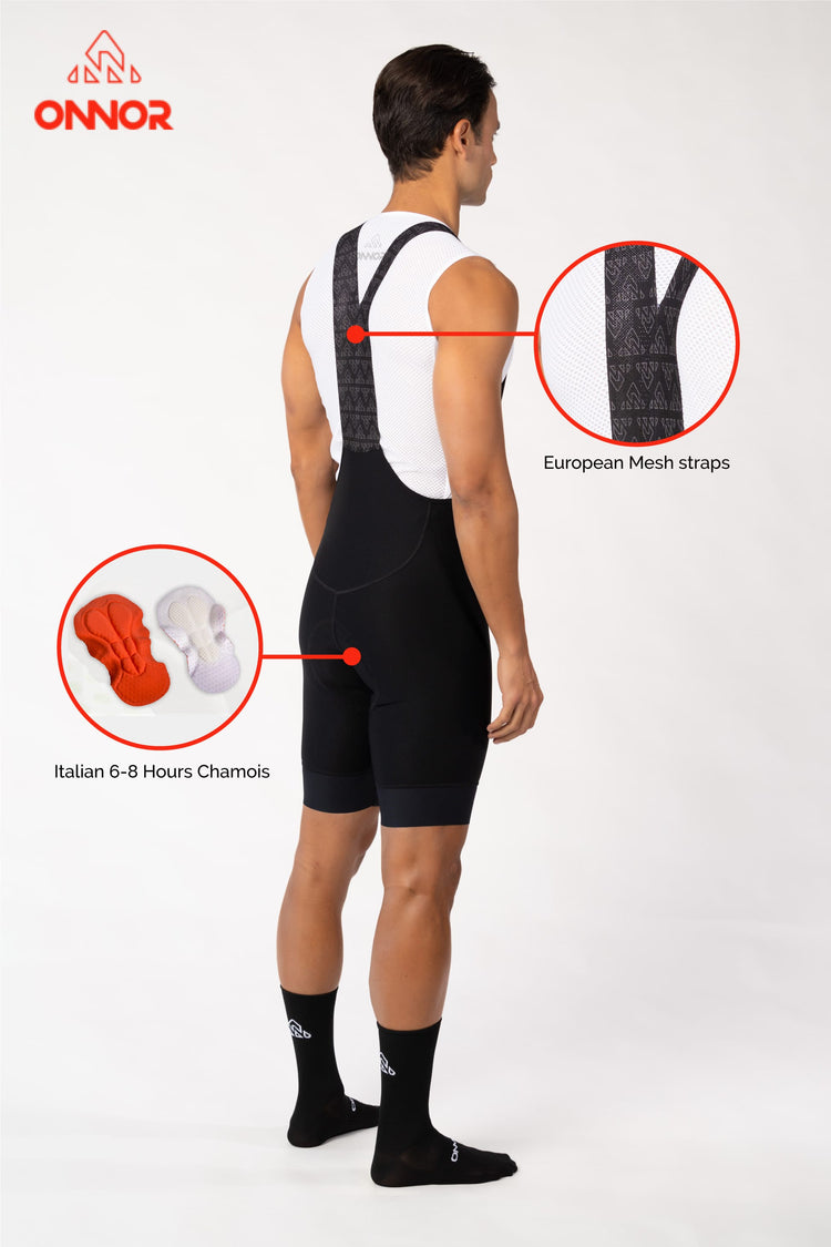 Men's Onyx Black Elite Cycling Bib