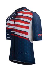 Men's American Pride Elite Cycling Jersey Short Sleeve