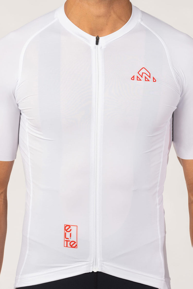 Men's DNA White Elite Cycling Jersey