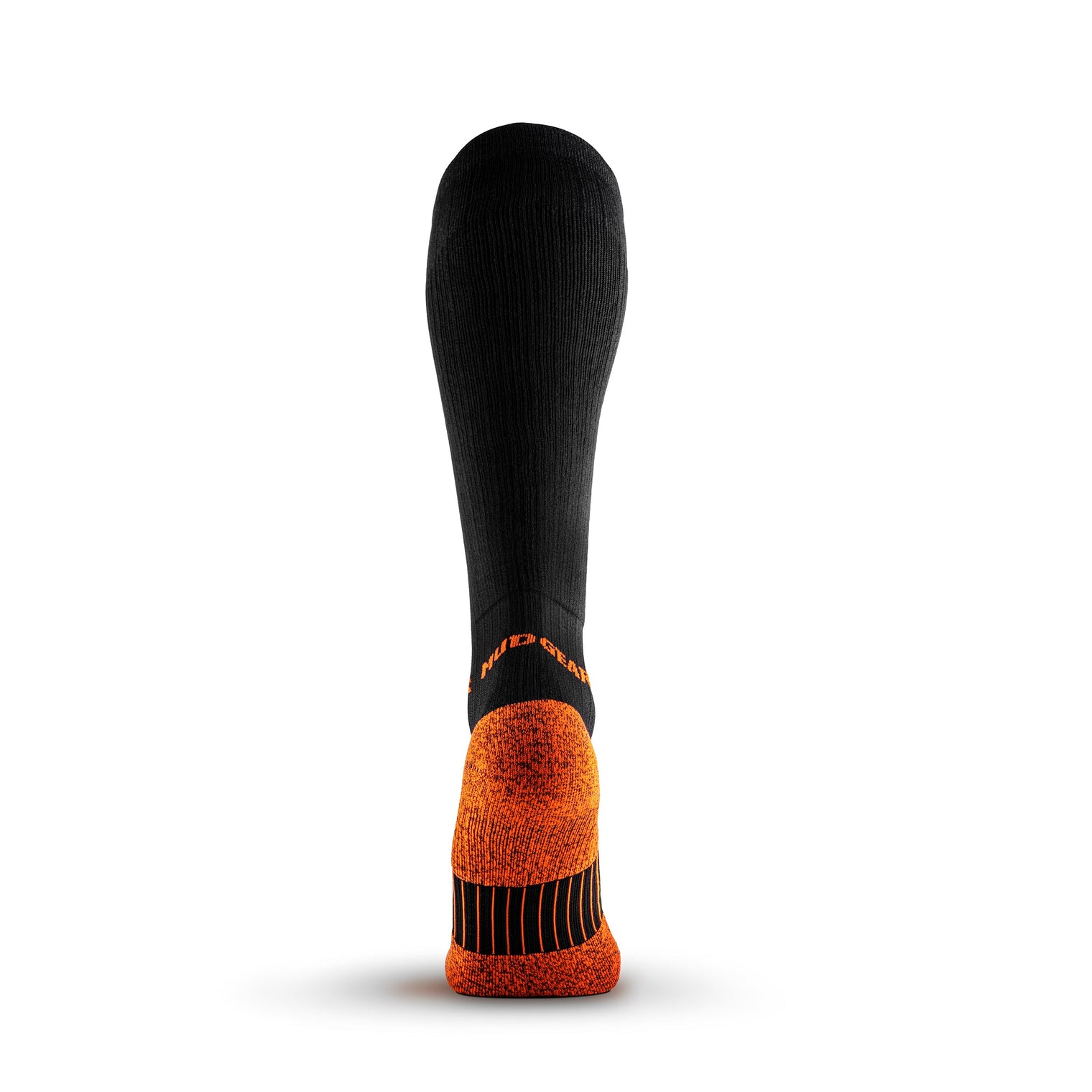 Tall Compression Socks (Black/Orange)